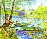 Vincent van Gogh Fishing in Spring